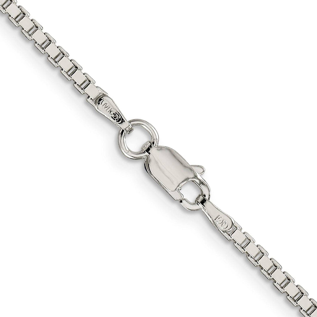 Lovely Rita's Bracelets Sterling Silver Polish 1.90-mm Solid Box Chain