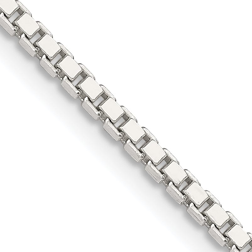 Lovely Rita's Bracelets Sterling Silver Polish 1.90-mm Solid Box Chain
