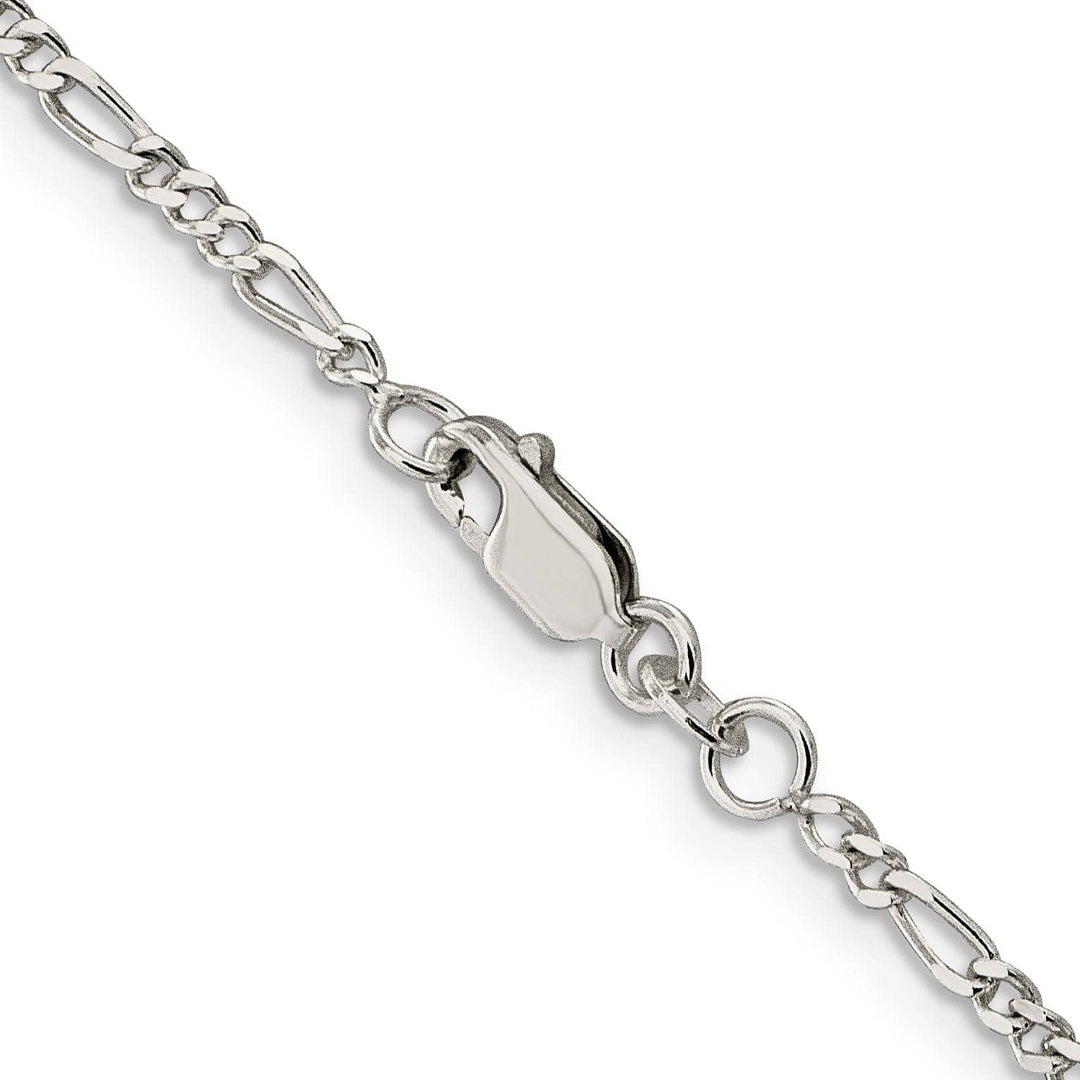 Lovely Rita's Bracelets Sterling Silver Polish 2.25m Solid Figaro Chain