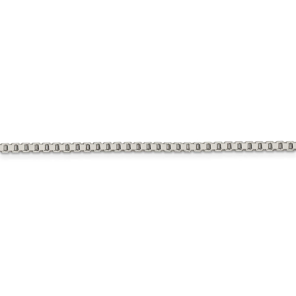 Lovely Rita's Bracelets Sterling Silver Polish 2.50-mm Solid Box Chain