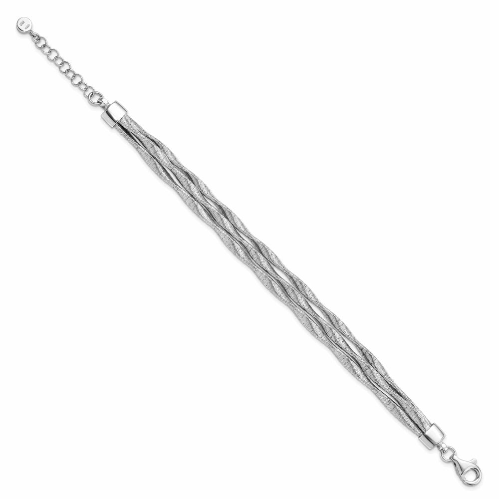 Lovely Rita's Bracelets Sterling Silver Rhodium-plated 3strand Bracelet