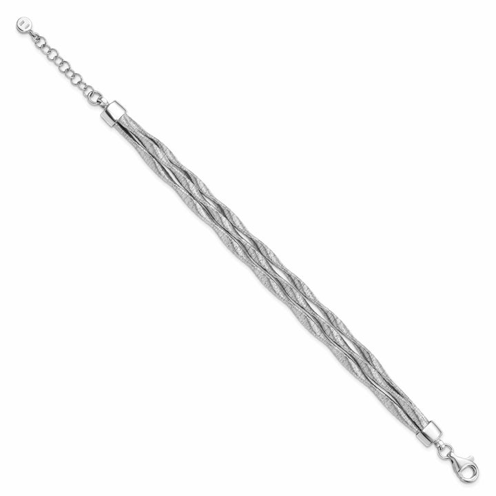 Lovely Rita's Bracelets Sterling Silver Rhodium-plated 3strand Bracelet