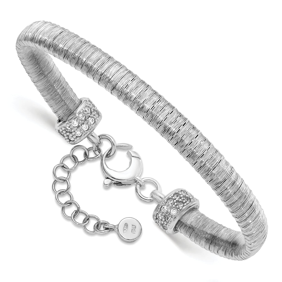 Lovely Rita's Bracelets Sterling Silver Rhodium-plated C.Z Bracelet