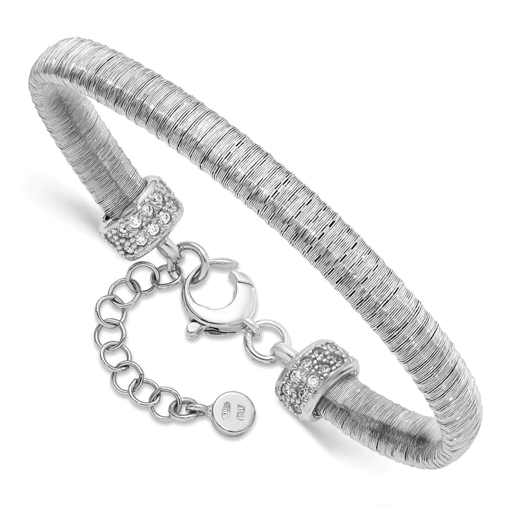 Lovely Rita's Bracelets Sterling Silver Rhodium-plated C.Z Bracelet