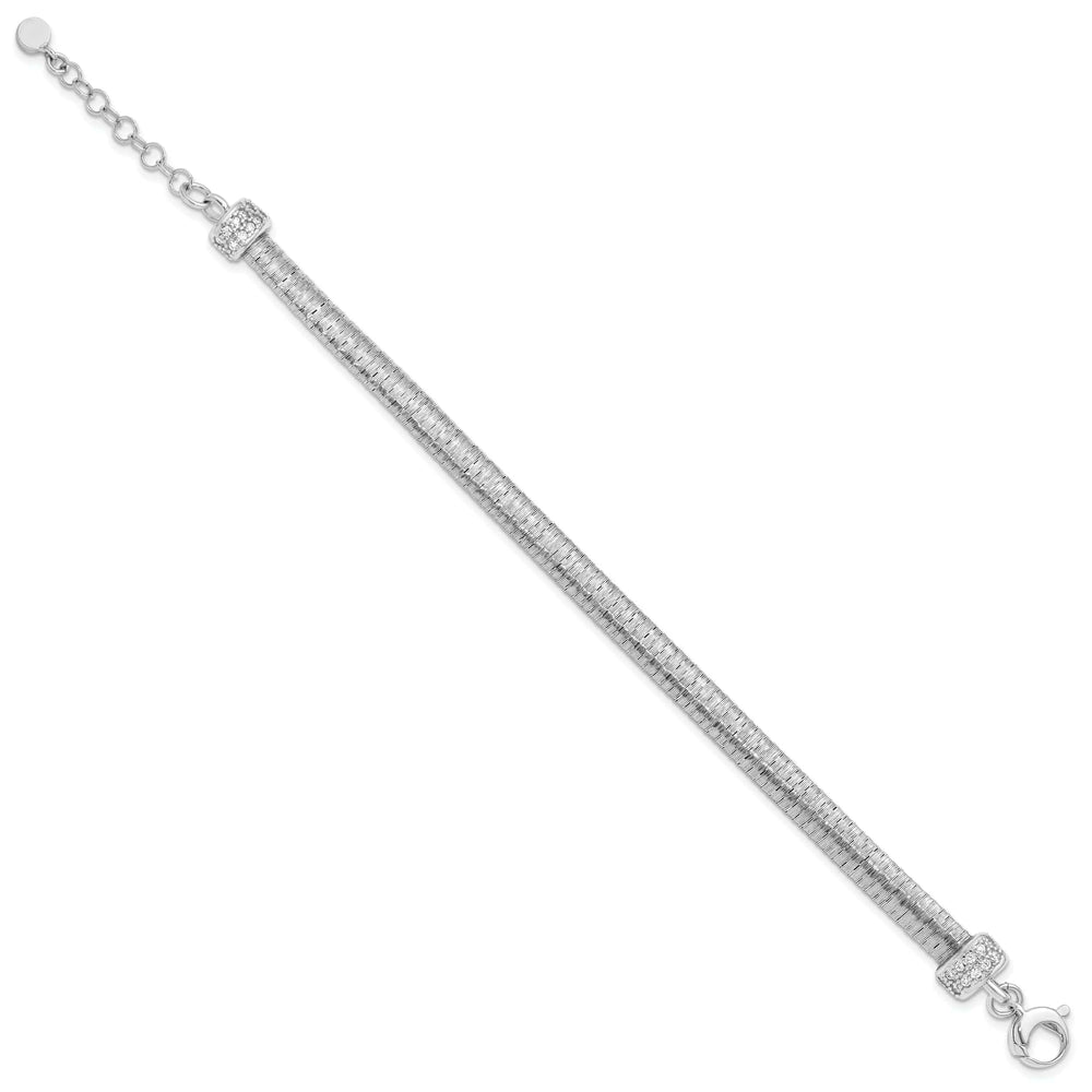 Lovely Rita's Bracelets Sterling Silver Rhodium-plated C.Z Bracelet