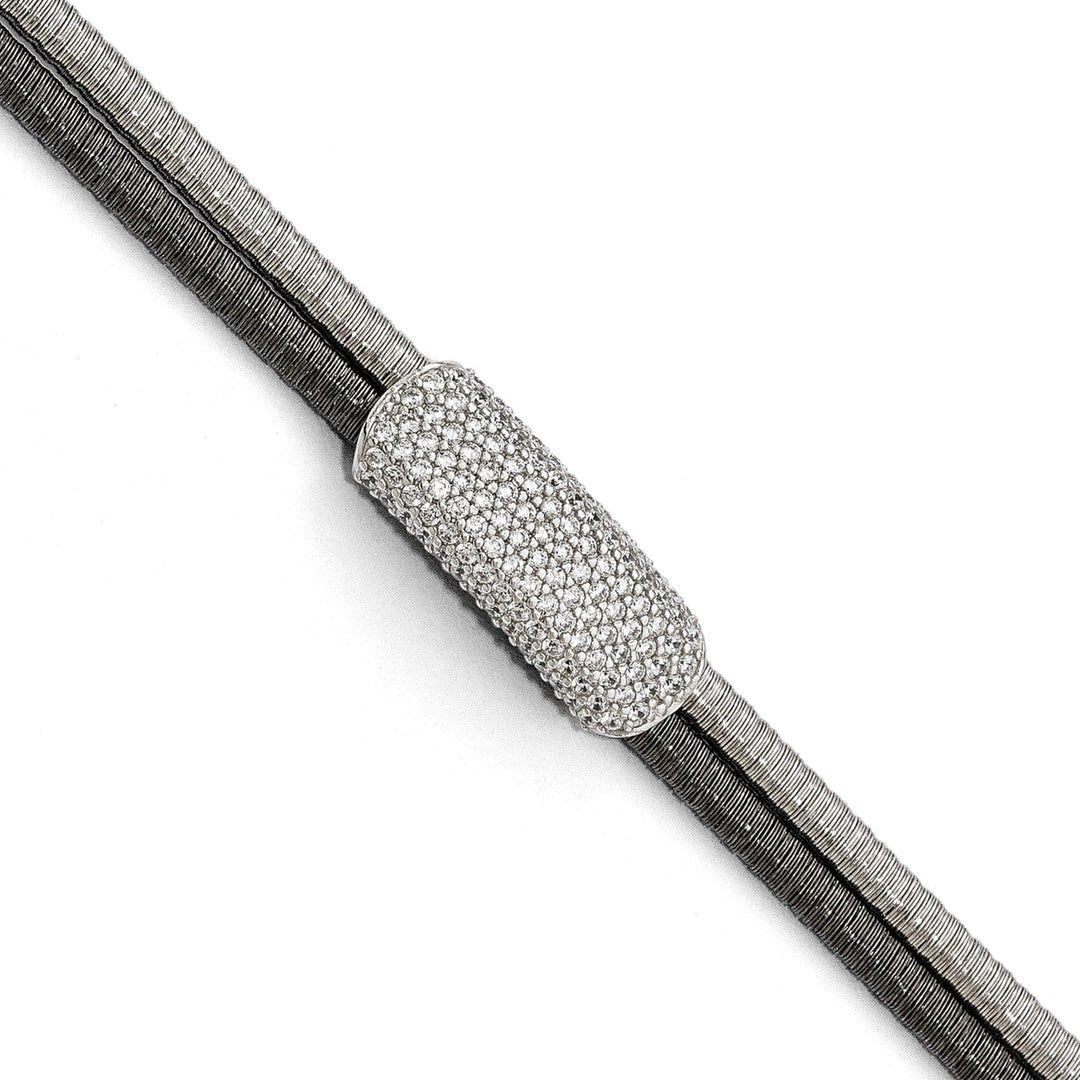 Lovely Rita's Bracelets Sterling Silver Ruthenium-plated C.Z Bracelet