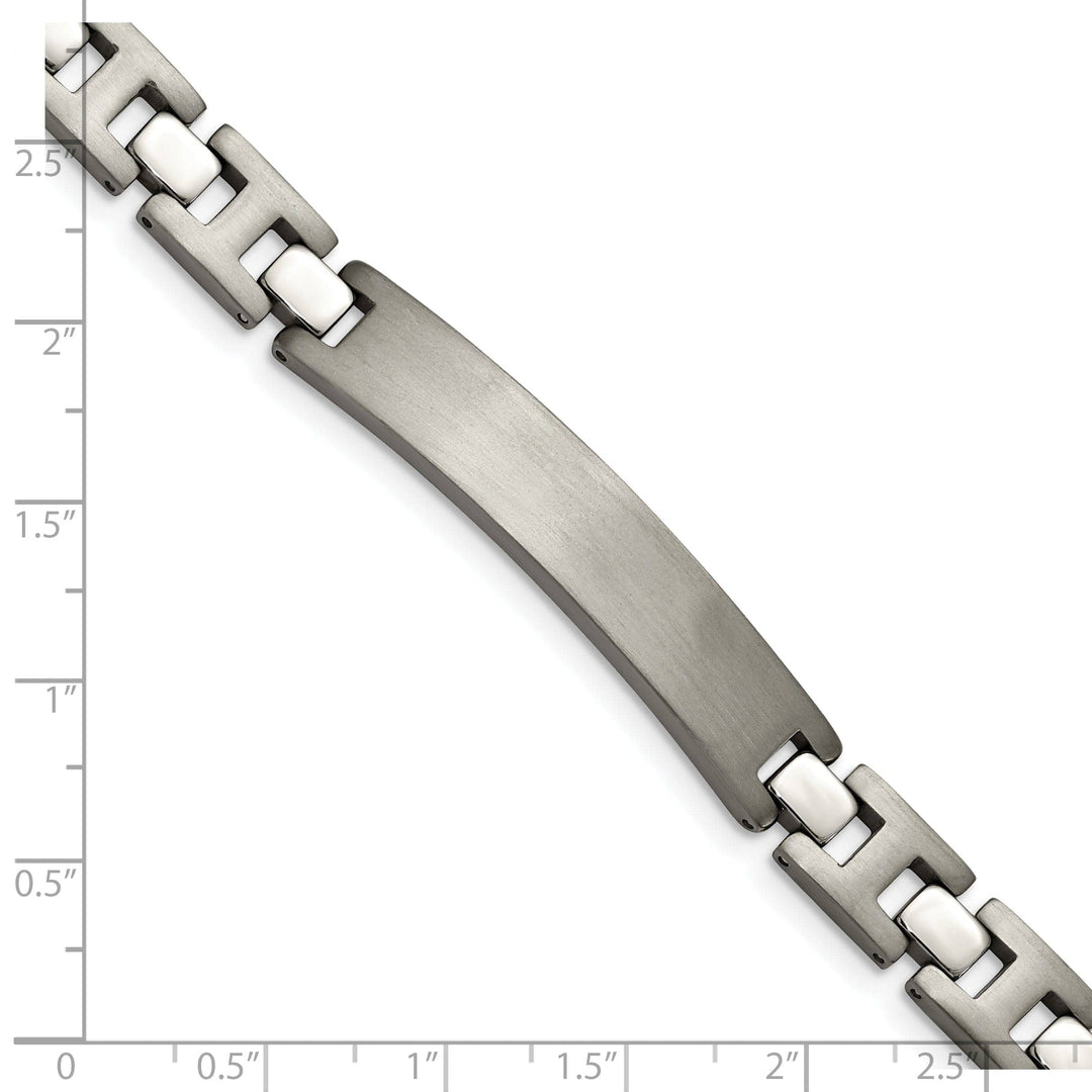 Chisel Bracelets Titanium Brushed I.D Hypoallergenic Bracelet
