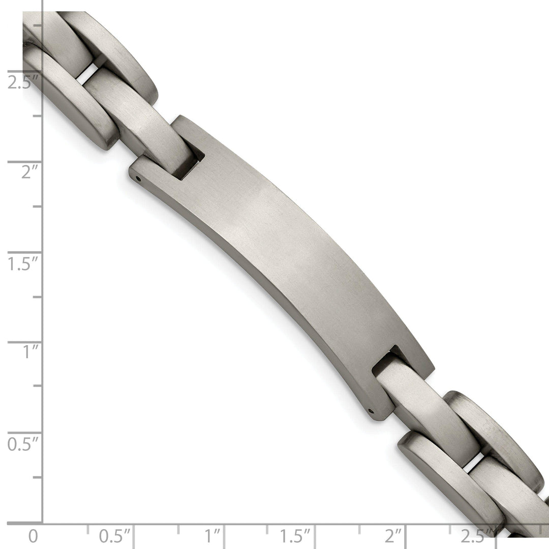 Chisel Bracelets Titanium Brushed I.D Hypoallergenic Bracelet