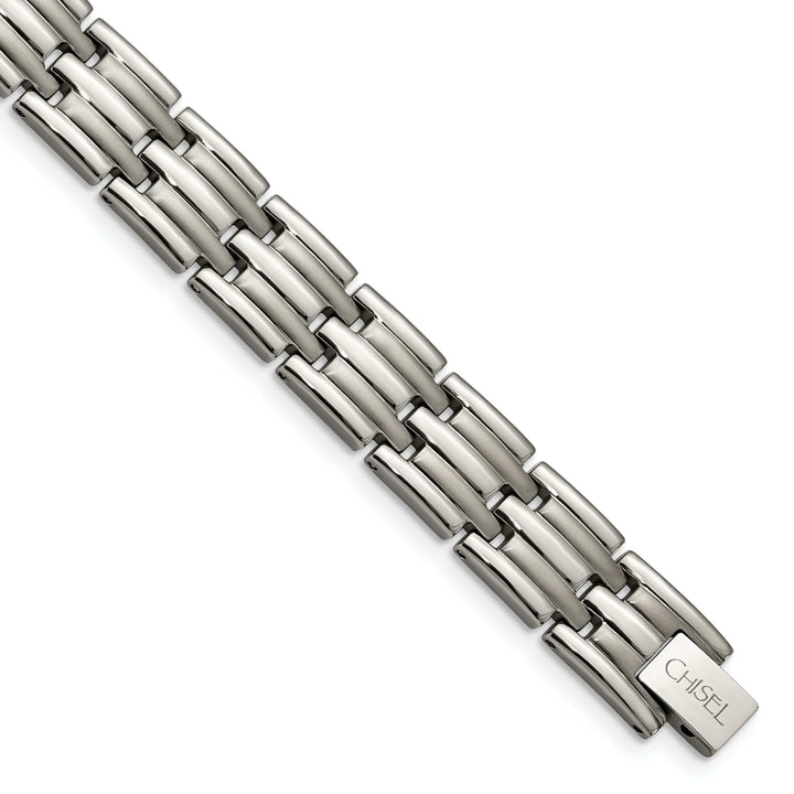 Chisel Bracelets Titanium Brushed Polished Hypoallergenic Bracelet