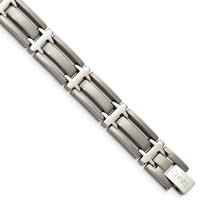 Chisel Bracelets Titanium Brushed Polished Hypoallergenic Bracelet