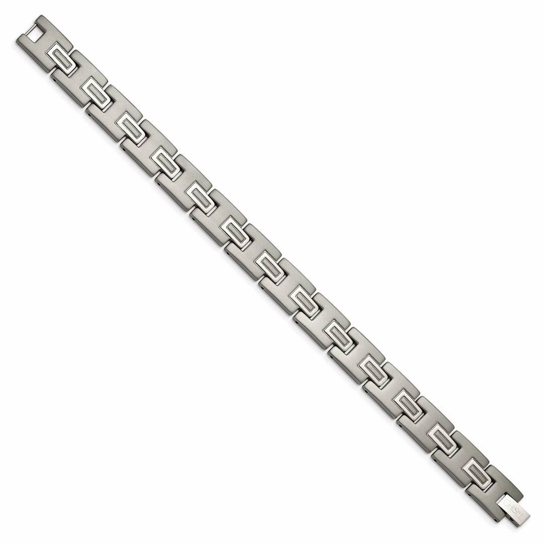 Chisel Bracelets Titanium Brushed Polished Hypoallergenic Bracelet