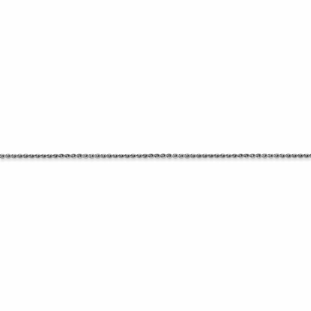 Lovely Rita's Chains 14k White Gold 0.80mm Round Link Cable Chain