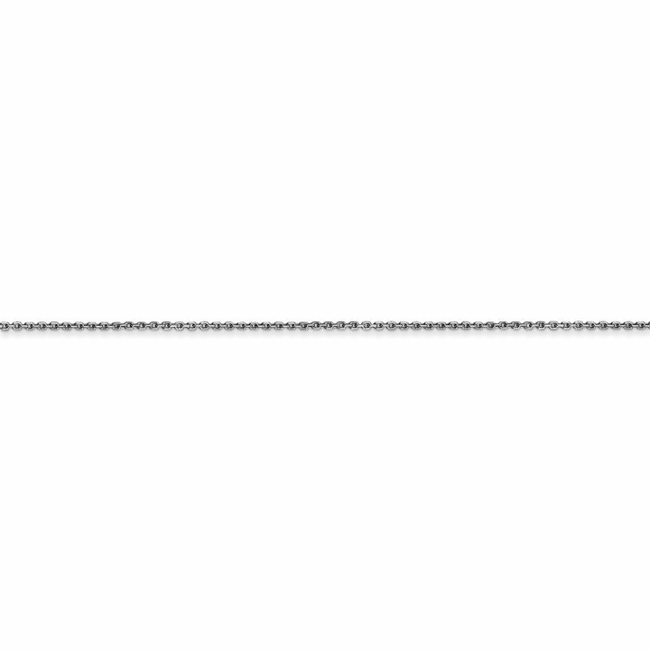 Lovely Rita's Chains 14k White Gold 0.80mm Round Link Cable Chain