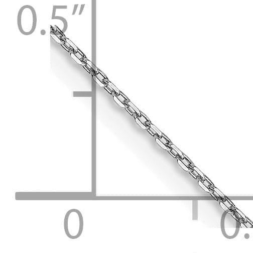 Lovely Rita's Chains 14k White Gold 0.80mm Solid D.C Cable Chain