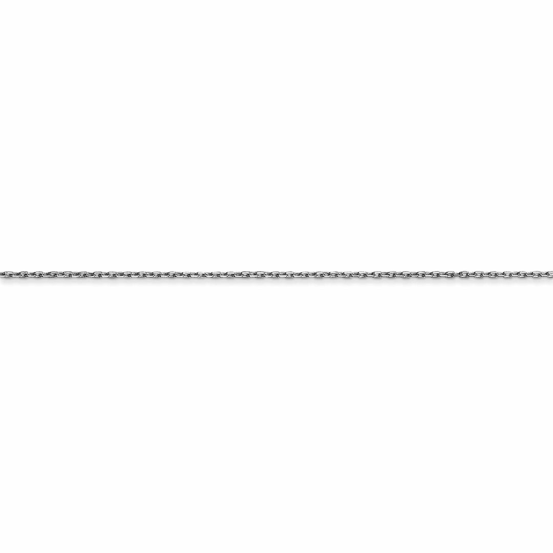 Lovely Rita's Chains 14k White Gold 0.80mm Solid D.C Cable Chain