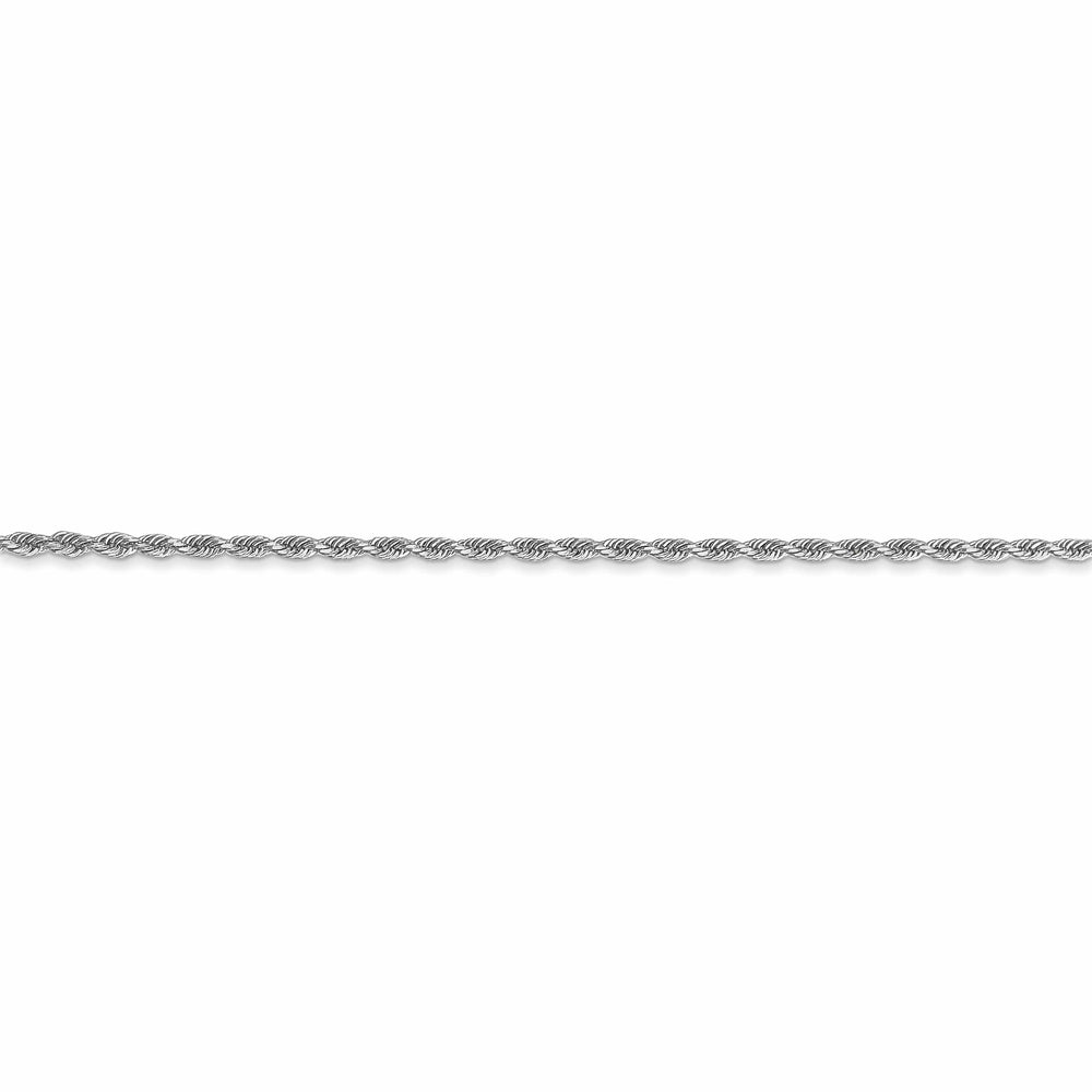 Lovely Rita's Chains 14k White Gold 1.50mm Diamond Cut Rope Chain