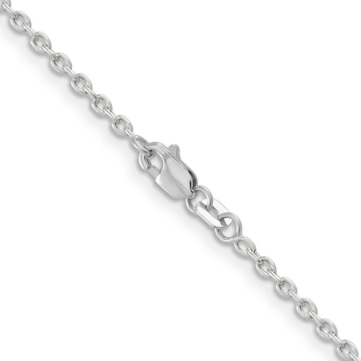 Lovely Rita's Chains 14k White Gold 2.00mm Round Link Cable Chain