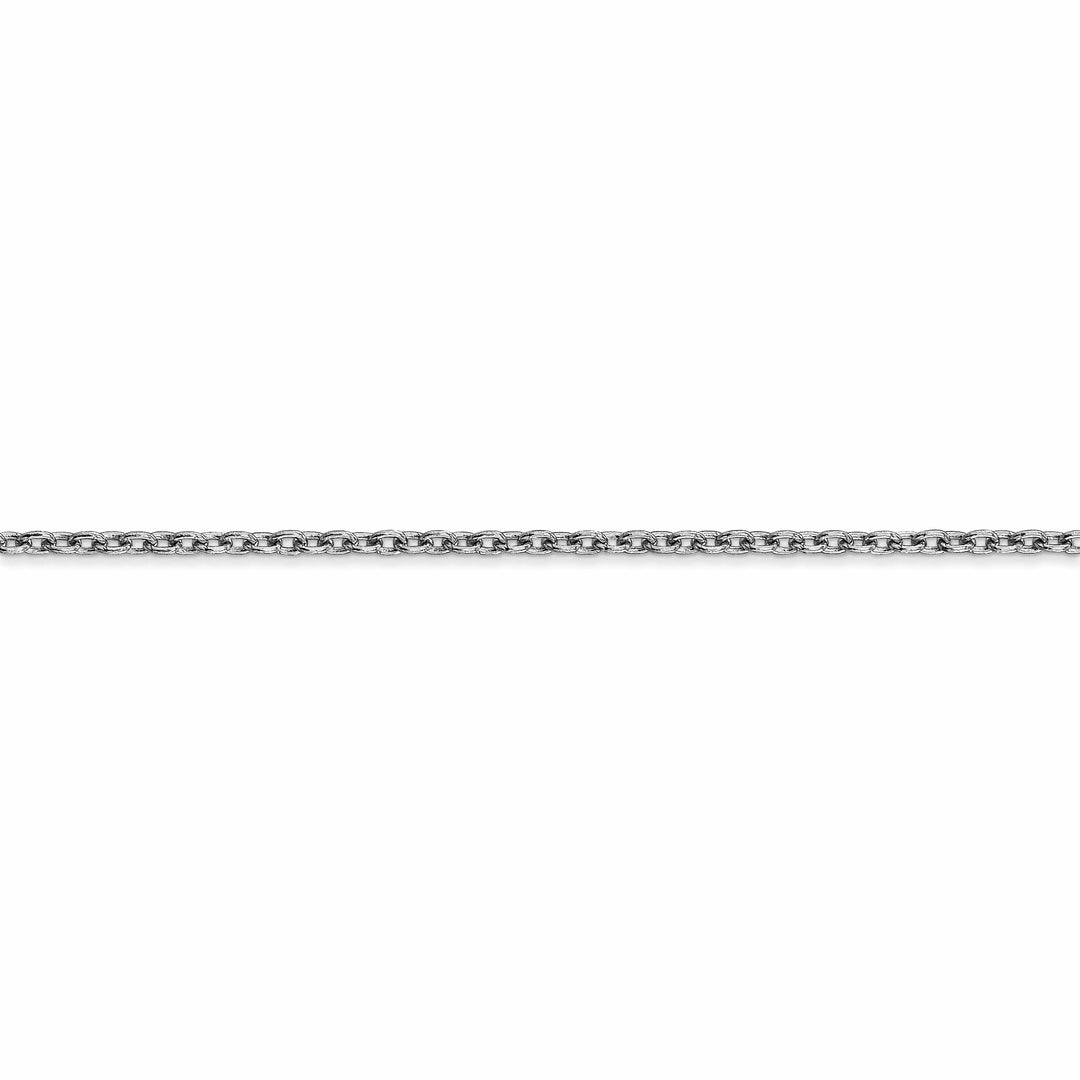 Lovely Rita's Chains 14k White Gold 2.00mm Round Link Cable Chain