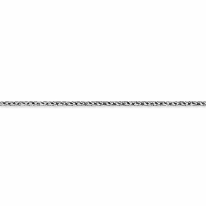 Lovely Rita's Chains 14k White Gold 2.00mm Round Link Cable Chain