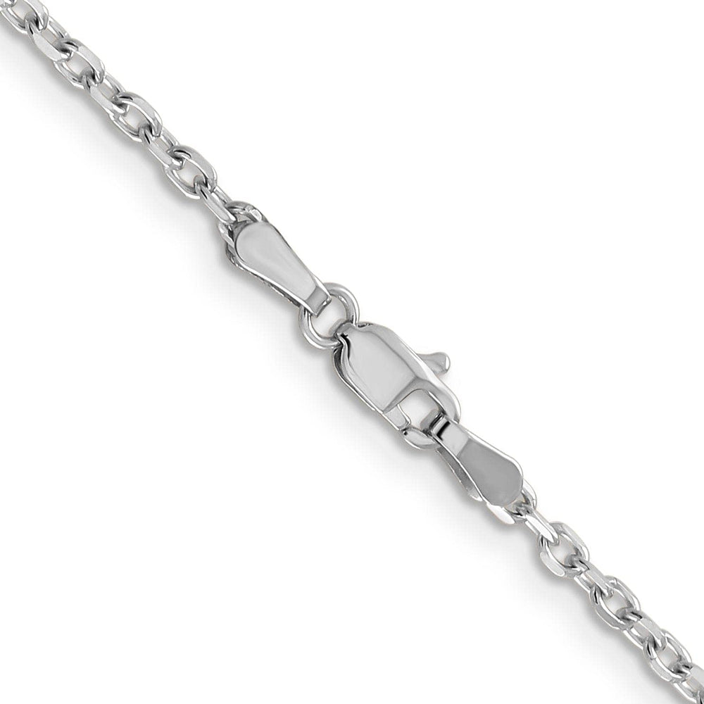 Lovely Rita's Chains 14k White Gold 2.20mm Round Link Cable Chain