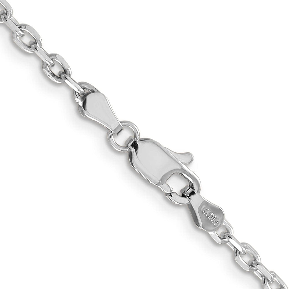 Lovely Rita's Chains 14k White Gold 3.00mm Round Link Cable Chain
