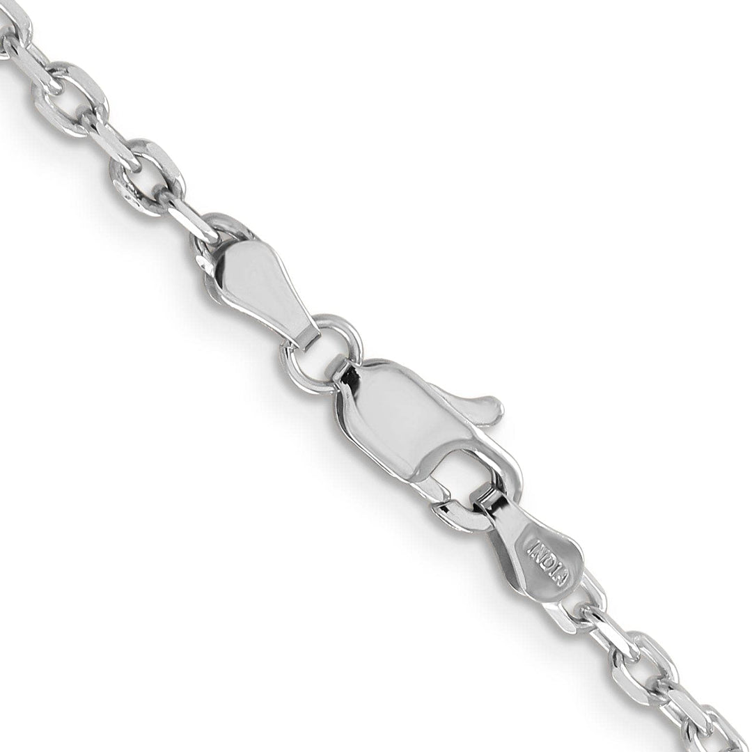 Lovely Rita's Chains 14k White Gold 3.00mm Round Link Cable Chain