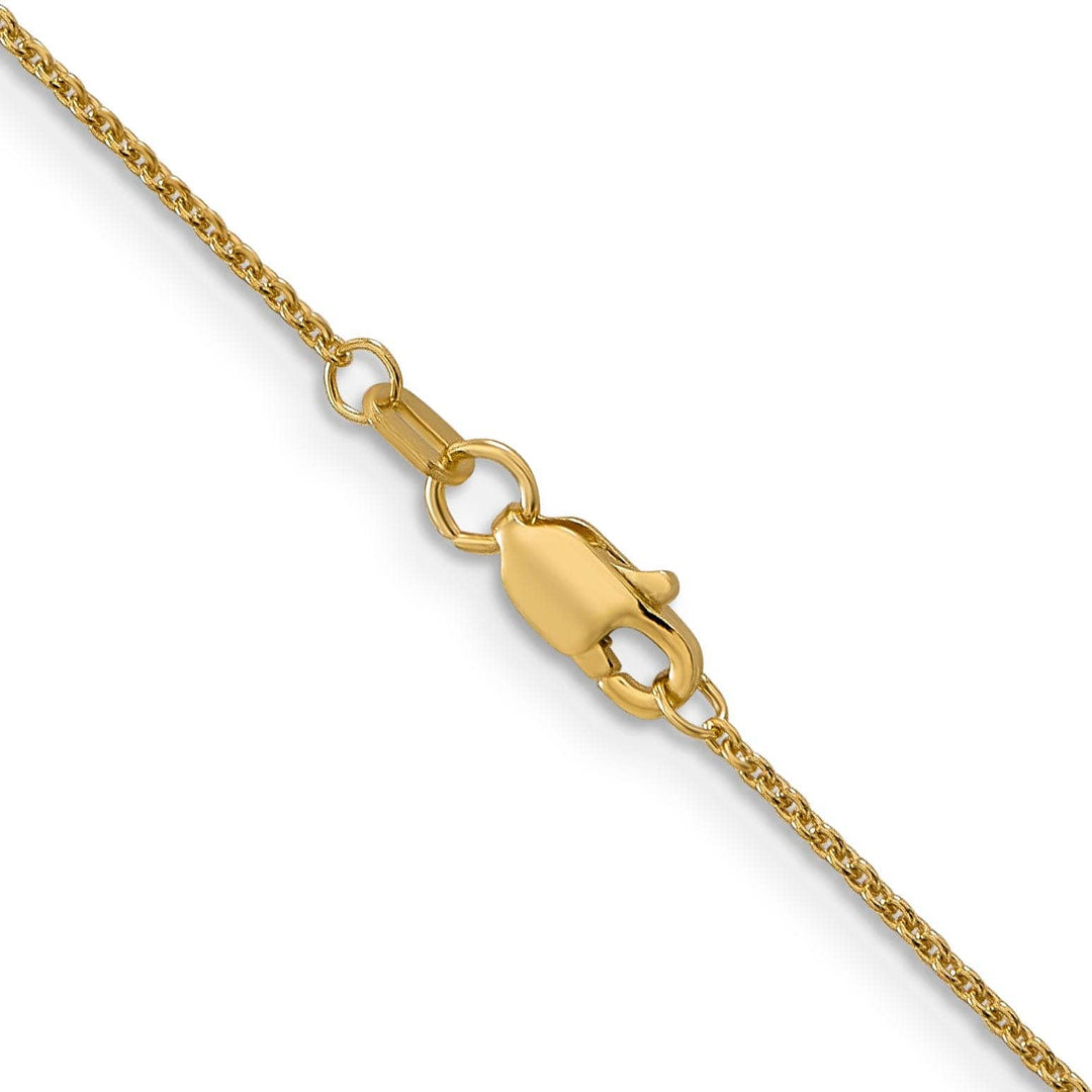 Lovely Rita's Chains 14k Yellow Gold 1.00mm Solid Polish Cable Chain