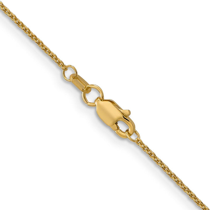 Lovely Rita's Chains 14k Yellow Gold 1.00mm Solid Polish Cable Chain