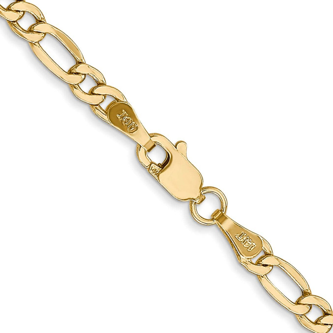 Lovely Rita's Chains 14k Yellow Gold 3.50-mm Semi Solid Figaro Chain