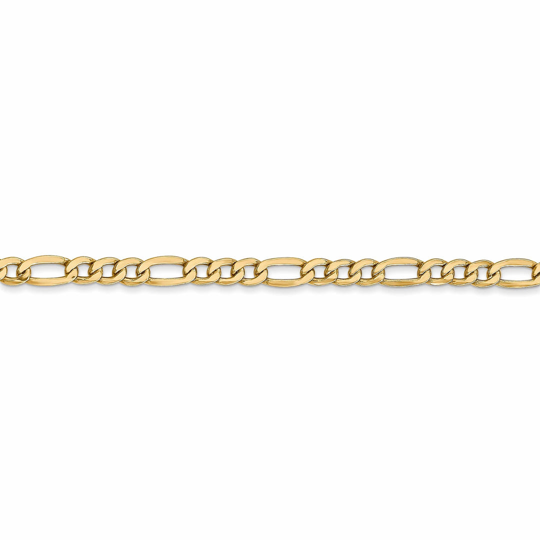 Lovely Rita's Chains 14k Yellow Gold 3.50-mm Semi Solid Figaro Chain