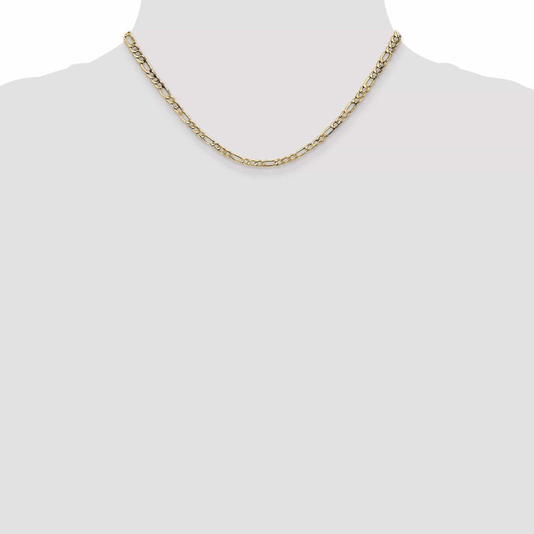 Lovely Rita's Chains 14k Yellow Gold 3.50-mm Semi Solid Figaro Chain