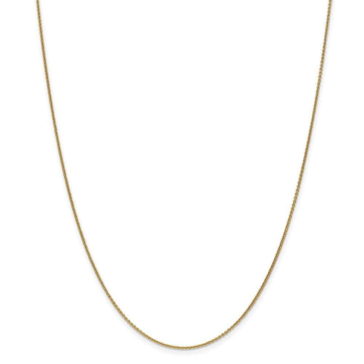 Lovely Rita's Chains Size 14 14k Yellow Gold 1.00mm Solid Polish Cable Chain
