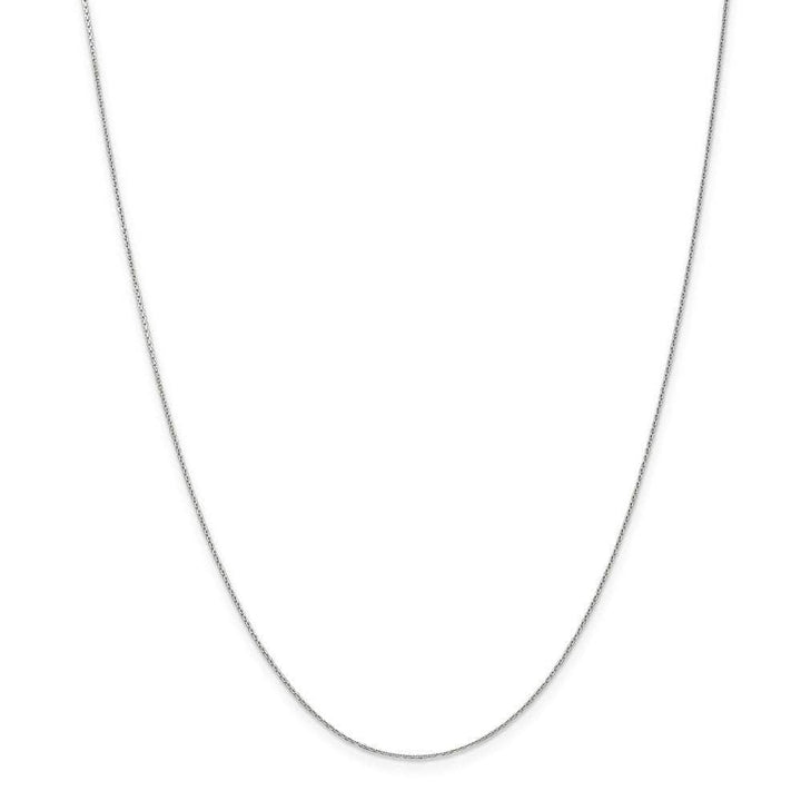 Lovely Rita's Chains Size 16 14k White Gold 0.65mm Round Link Cable Chain