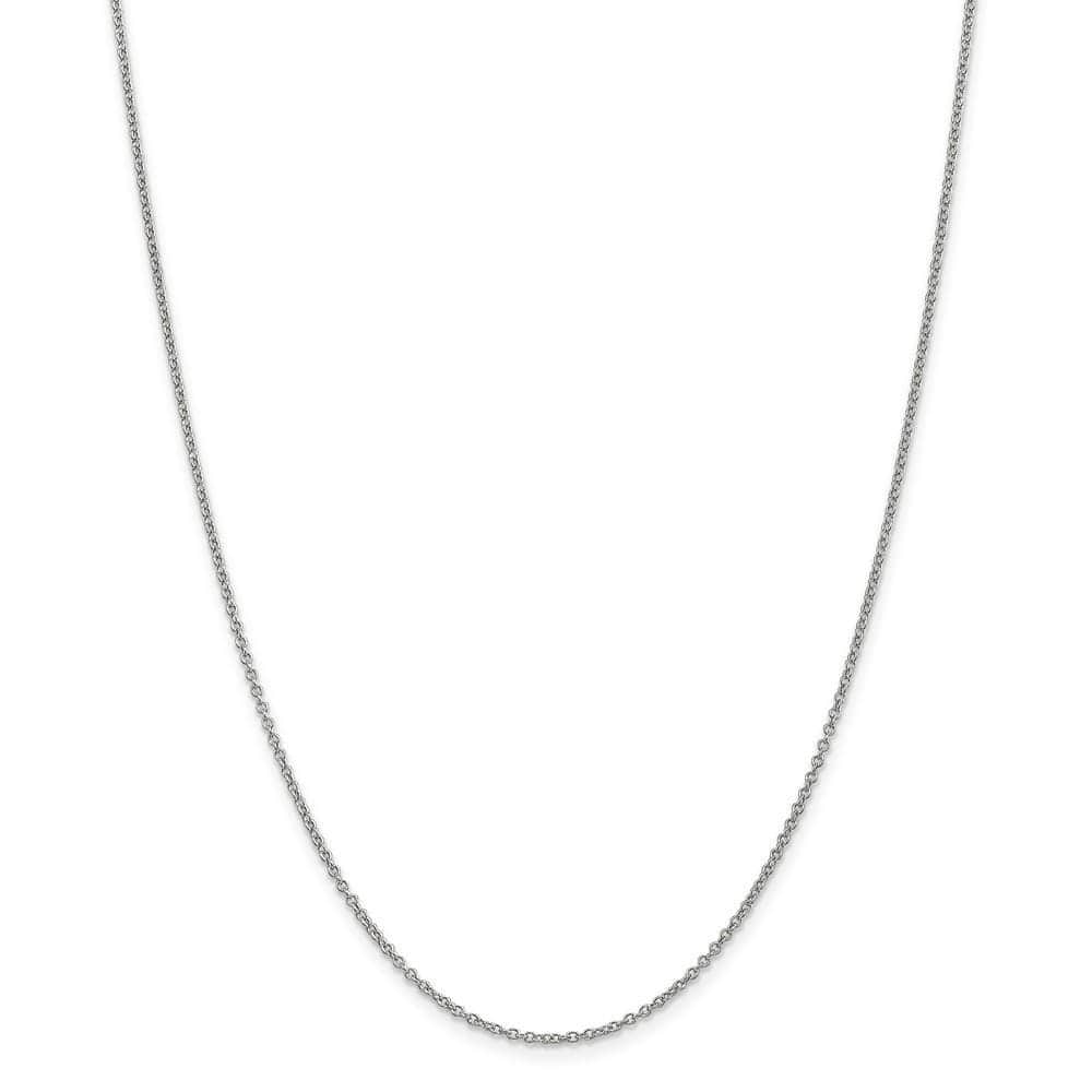 Lovely Rita's Chains Size 16 14k White Gold 1.30mm Round Link Cable Chain