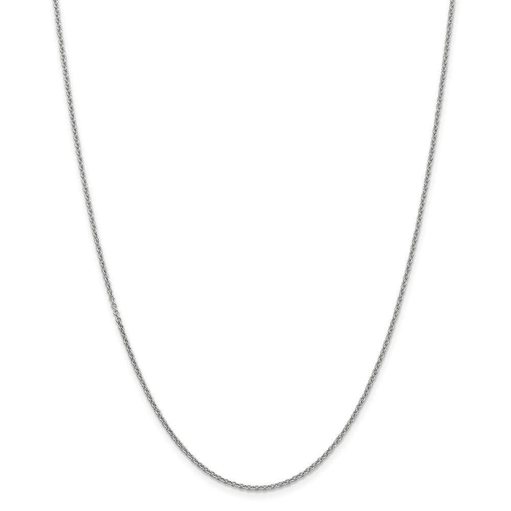 Lovely Rita's Chains Size 16 14k White Gold 1.67mm Round Link Cable Chain