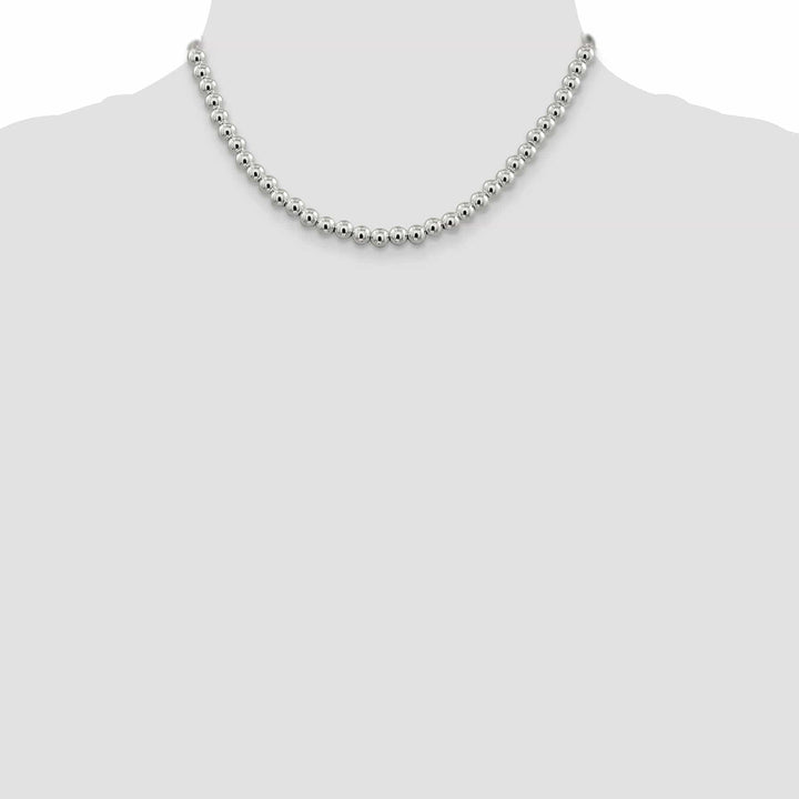 Lovely Rita's Chains Sterling Silver Necklace Beaded Box Chain 6.10MM