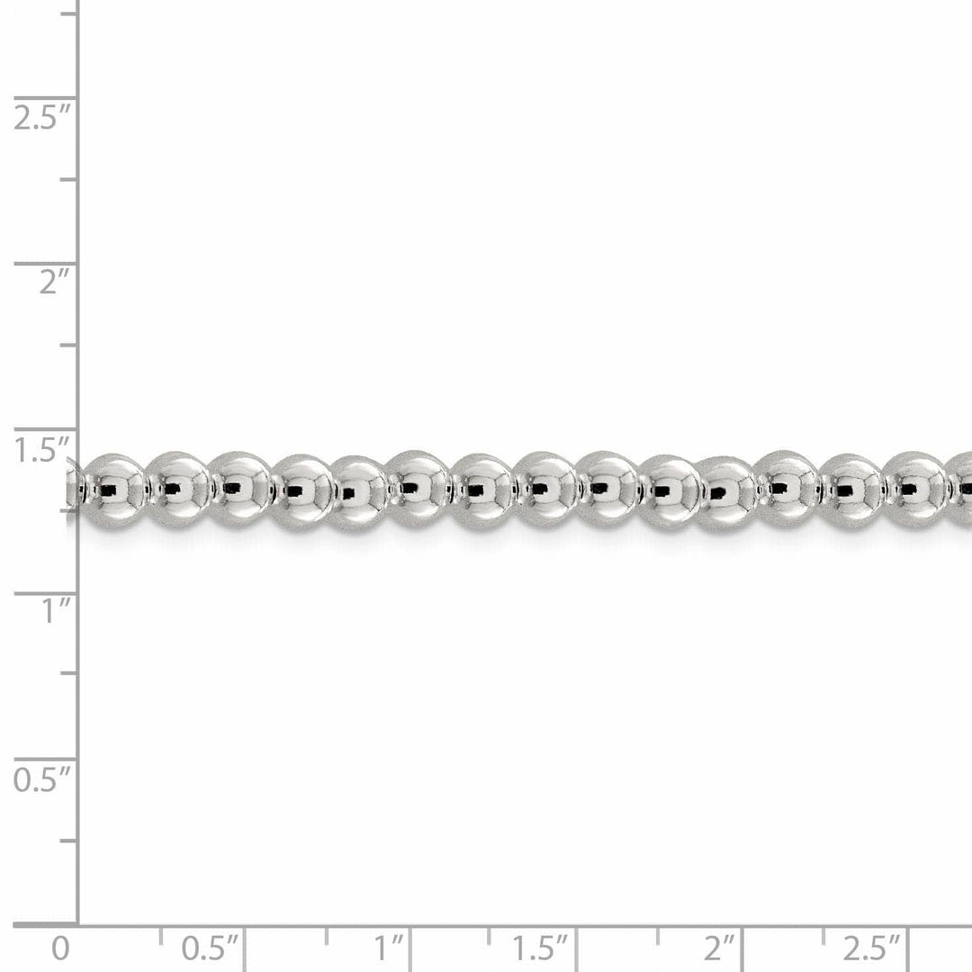 Lovely Rita's Chains Sterling Silver Necklace Beaded Box Chain 6.10MM