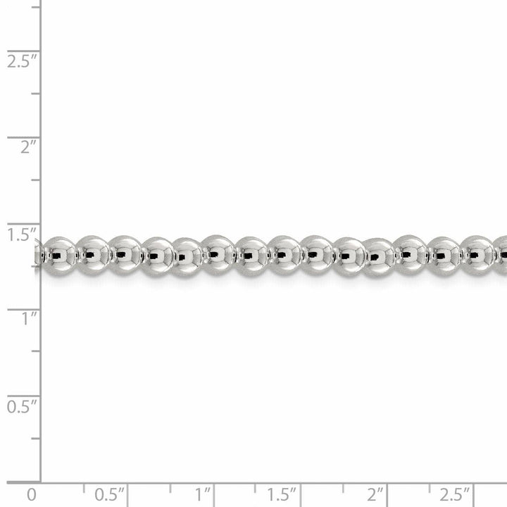 Lovely Rita's Chains Sterling Silver Necklace Beaded Box Chain 6.10MM