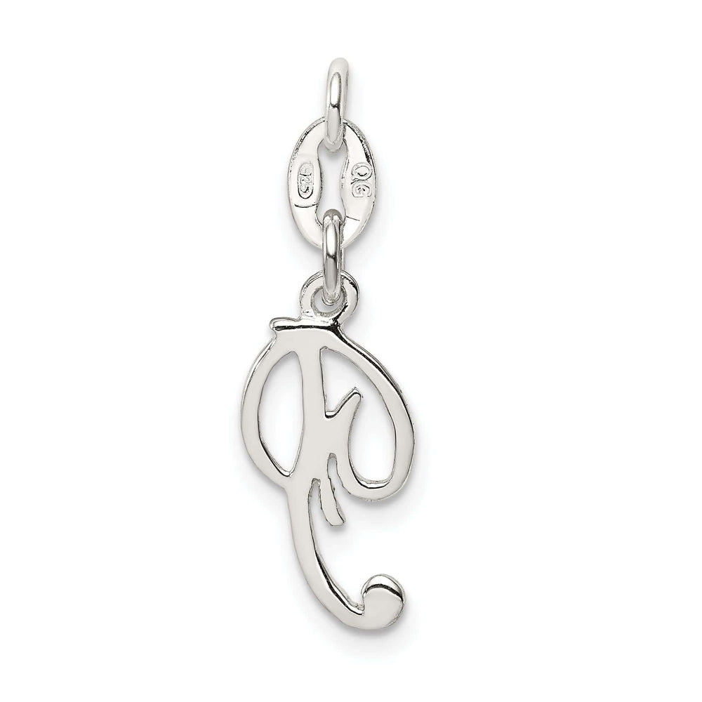 Lovely Rita's Chains Sterling Silver P Initial Pendant