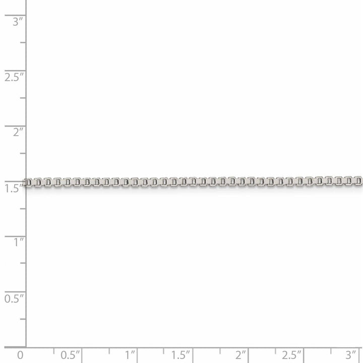 Lovely Rita's Chains Sterling Silver Polish 2.00-mm Solid Box Chain