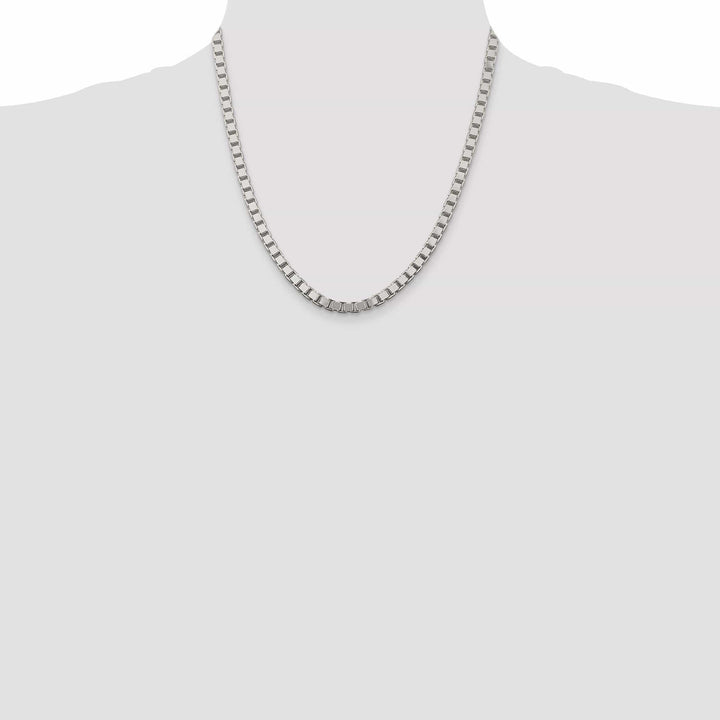Lovely Rita's Chains Sterling Silver Polish 4.50-mm Solid Box Chain