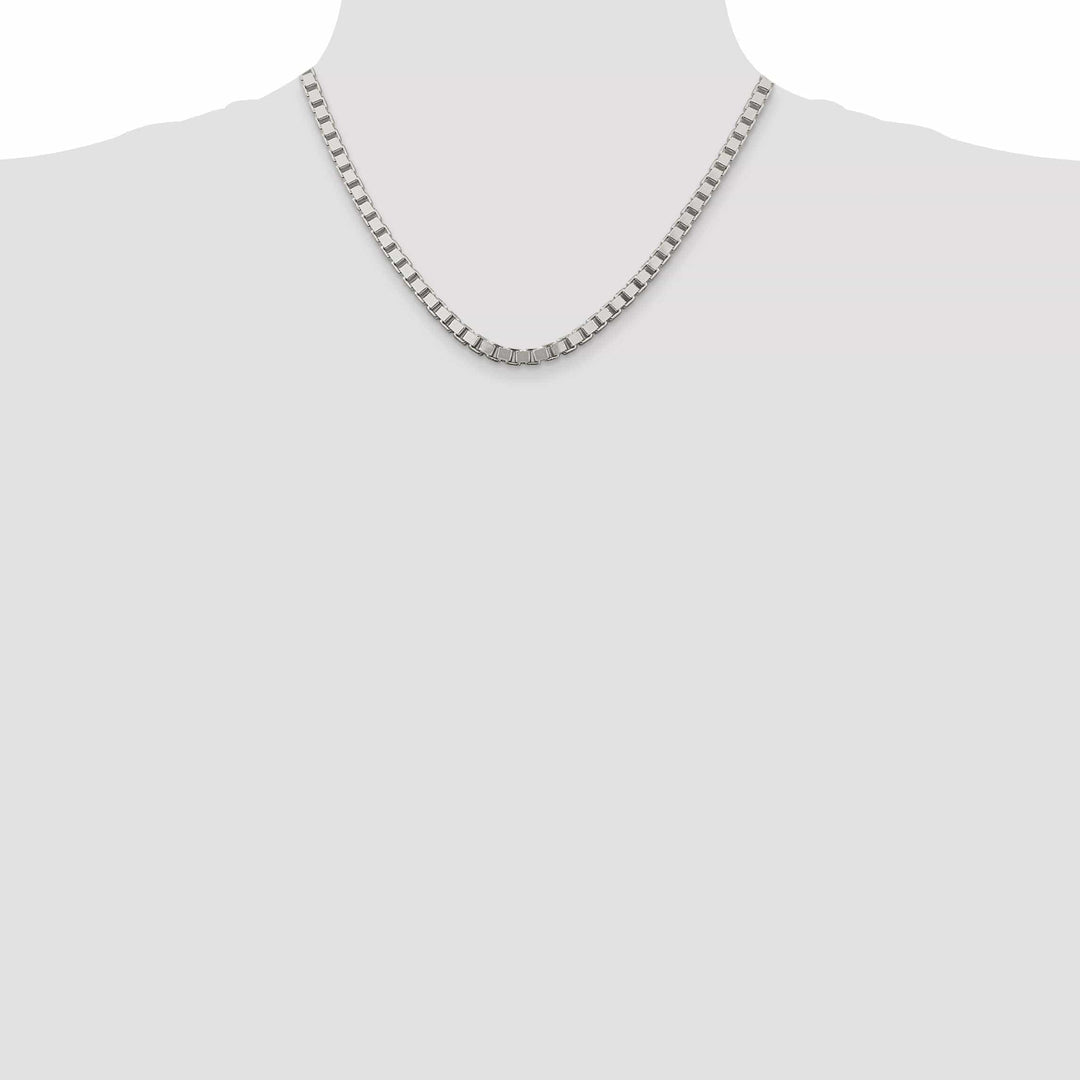 Lovely Rita's Chains Sterling Silver Polish 4.50-mm Solid Box Chain
