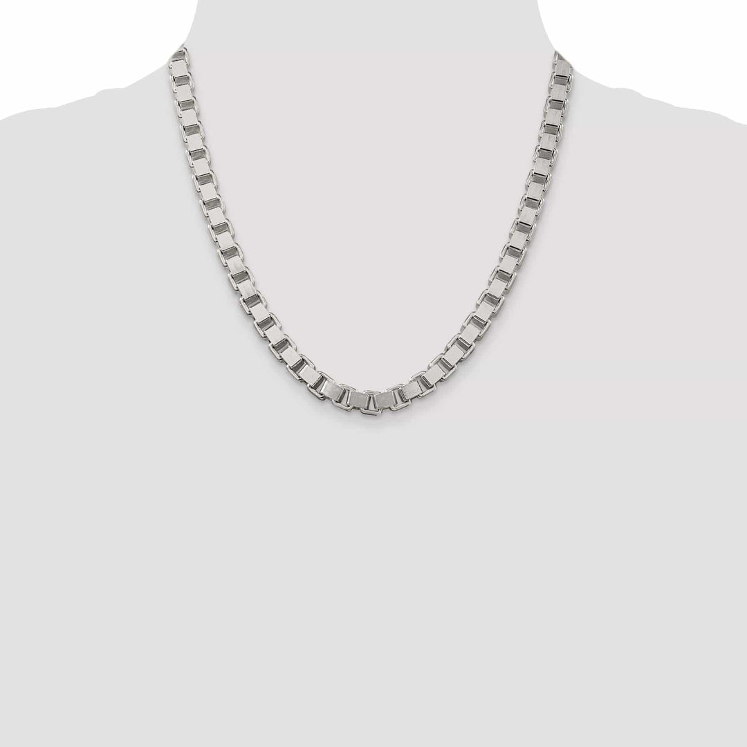Lovely Rita's Chains Sterling Silver Polish 7.00-mm Solid Box Chain