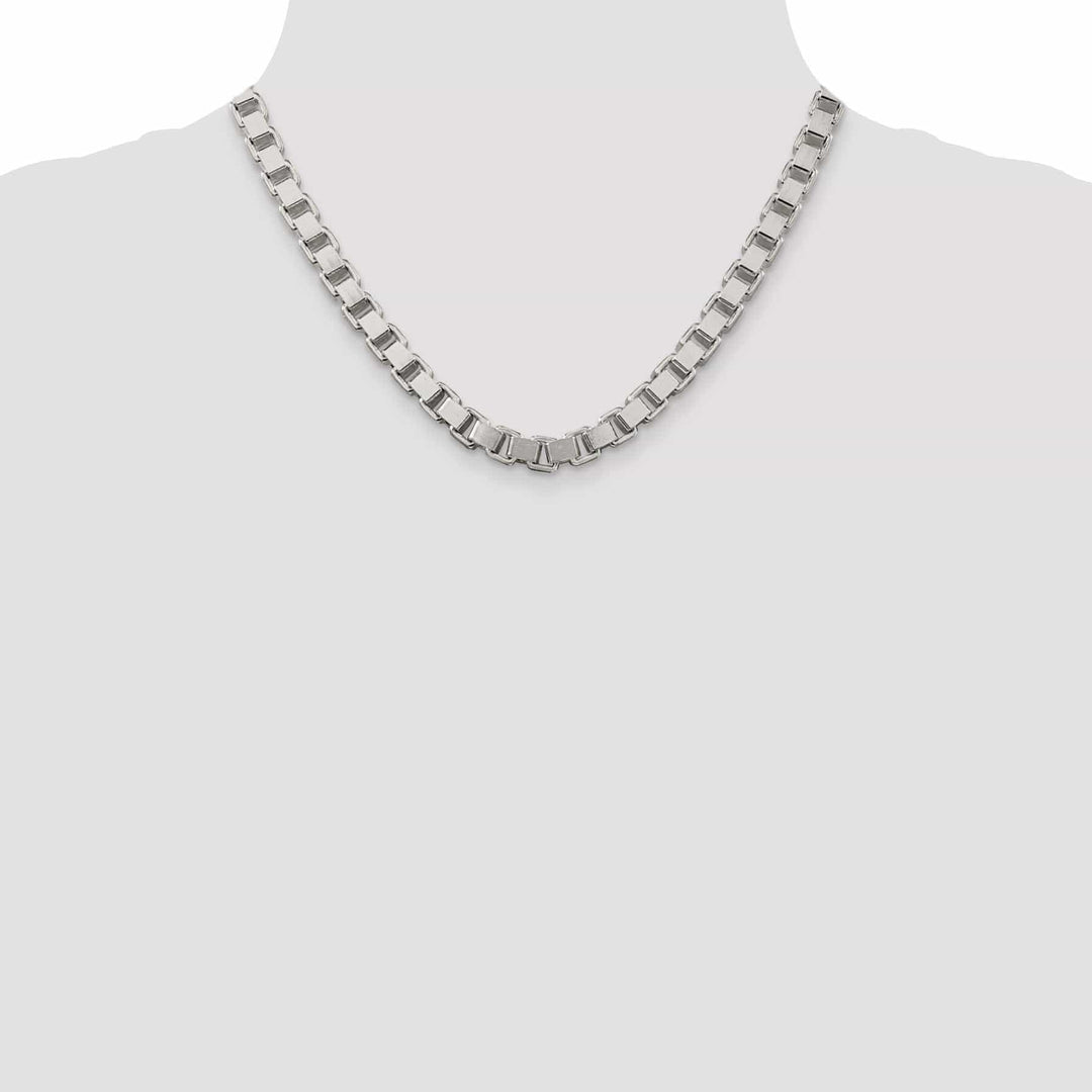 Lovely Rita's Chains Sterling Silver Polish 7.00-mm Solid Box Chain
