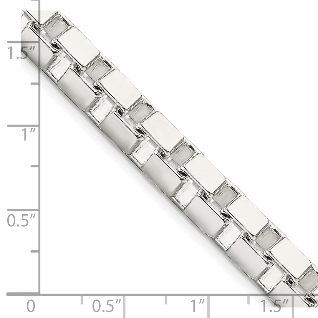 Lovely Rita's Chains Sterling Silver Polish 7.00-mm Solid Box Chain