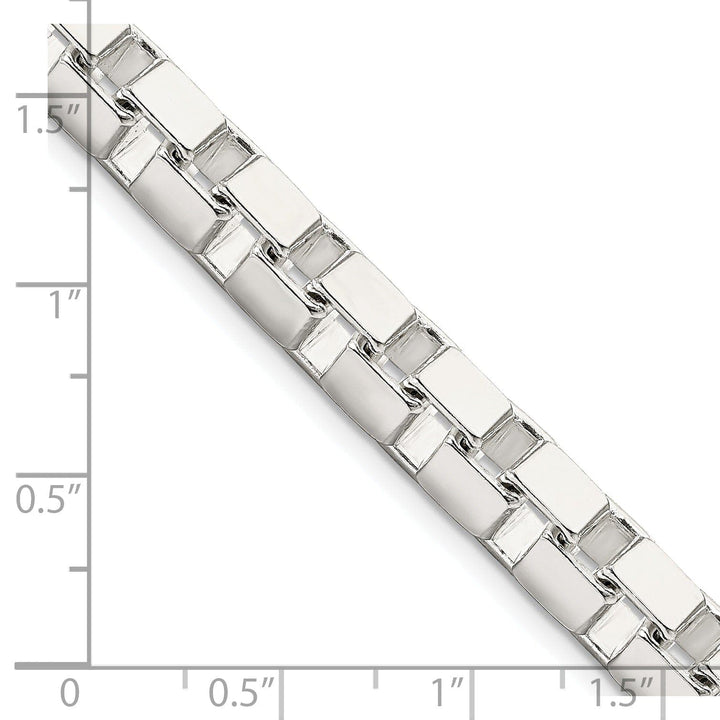 Lovely Rita's Chains Sterling Silver Polish 7.00-mm Solid Box Chain