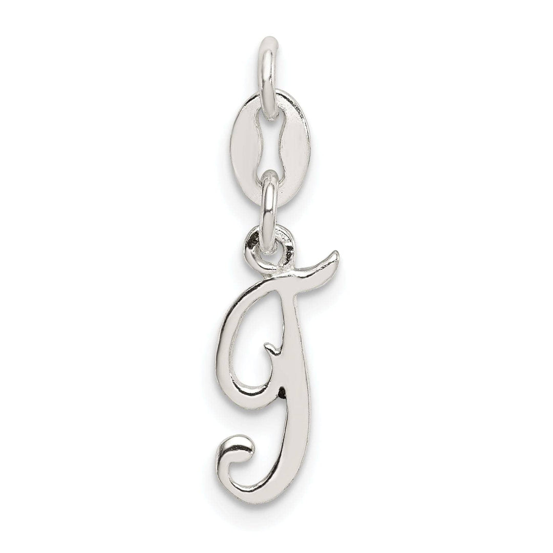 Lovely Rita's Chains Sterling Silver T Initial Pendant