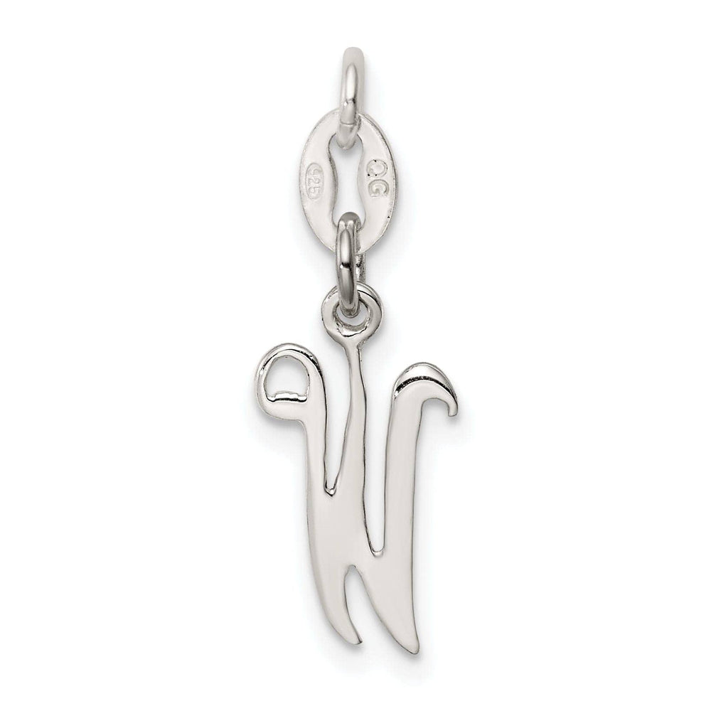 Lovely Rita's Chains Sterling Silver W Initial Pendant
