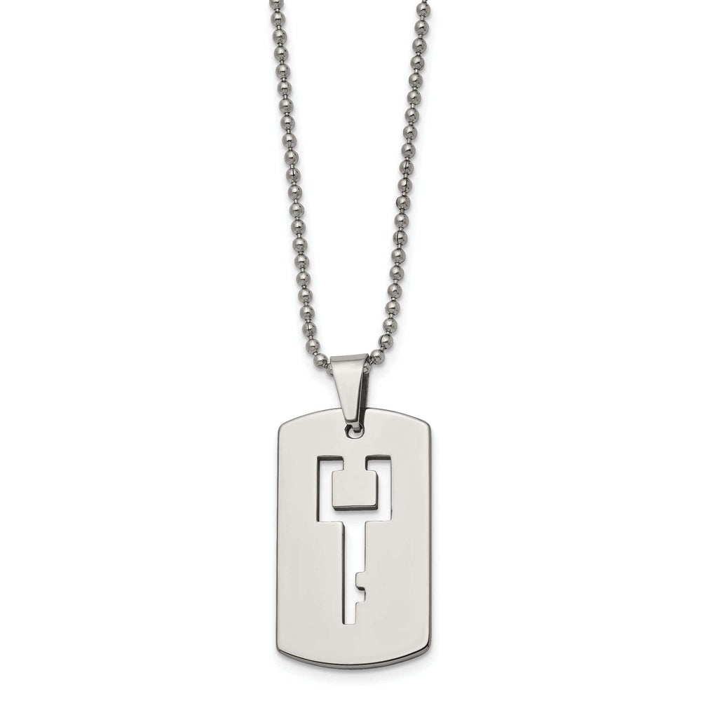 Chisel Chains Tungsten Dog Tag Chain
