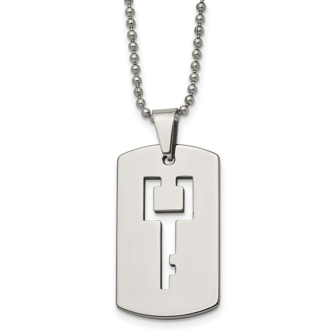 Chisel Chains Tungsten Dog Tag Chain